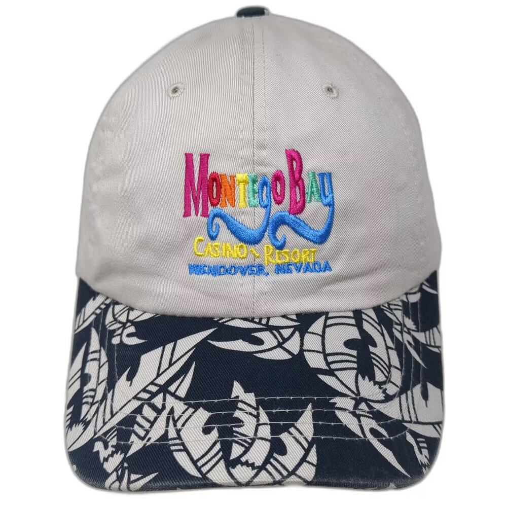 Magic Montego Bay Casino Resort Hat Gray Blue Baseball Cap Tropical Brim OS